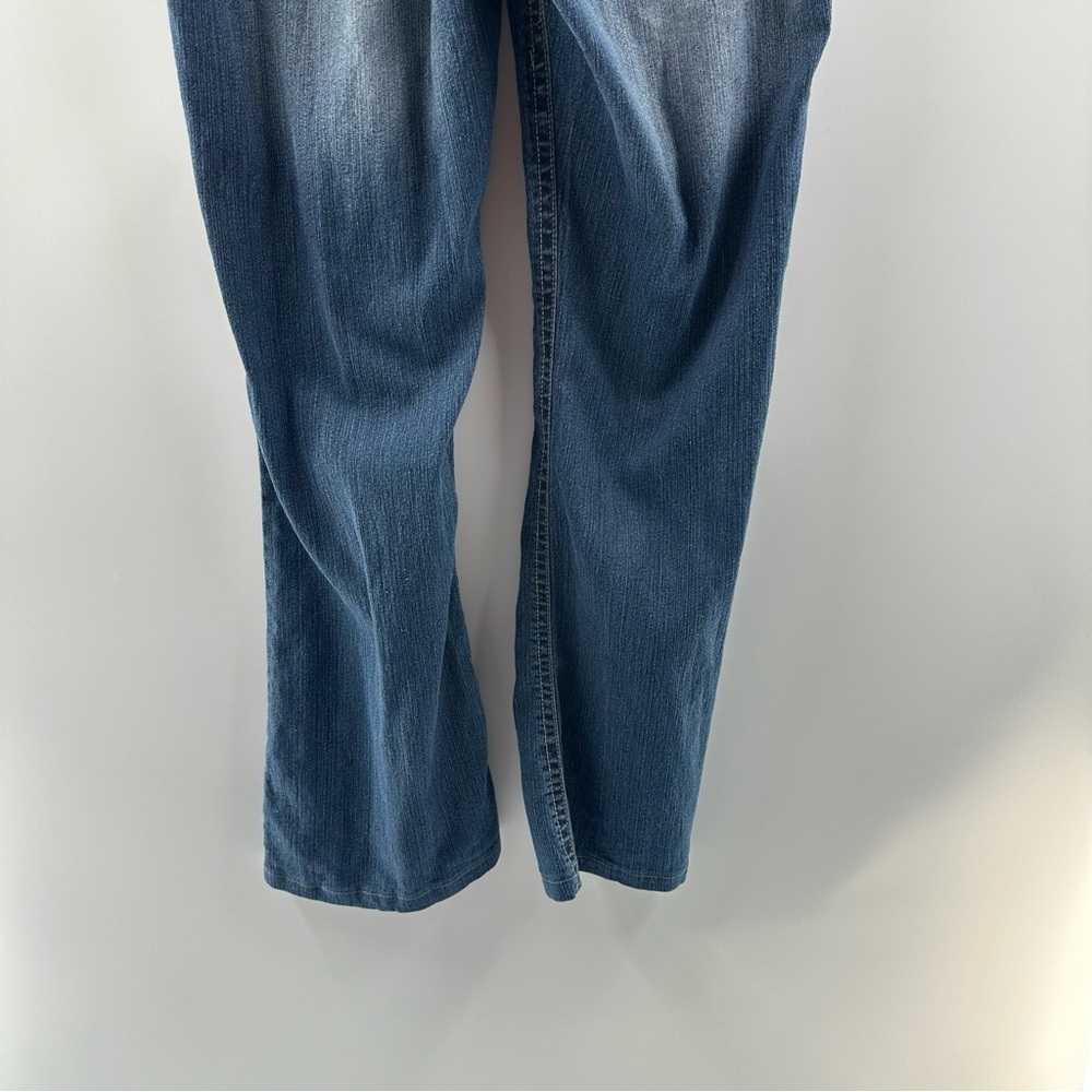 TJC Truce Jean Company Y2K Straight Jeans – Mid Rise, Medium/Dark Wash, Size 12 - Picture 8 of 9
